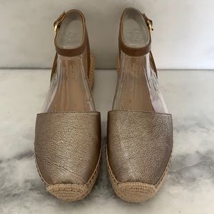 EUC Franco Sarto Lariza Ankle-Strap Espadrille, 9